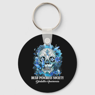 Sugar Skull Dead Pancreas Society Diabetes Awarene Key Ring