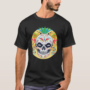 Sugar Skull Dia De Los Muerto Cool Skulls T-Shirt