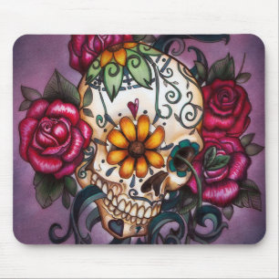Sugar Skull, Dia de los Muertos #25 Mouse Pad