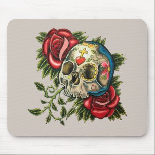Sugar Skull, Dia de los Muertos #26 Mouse Pad