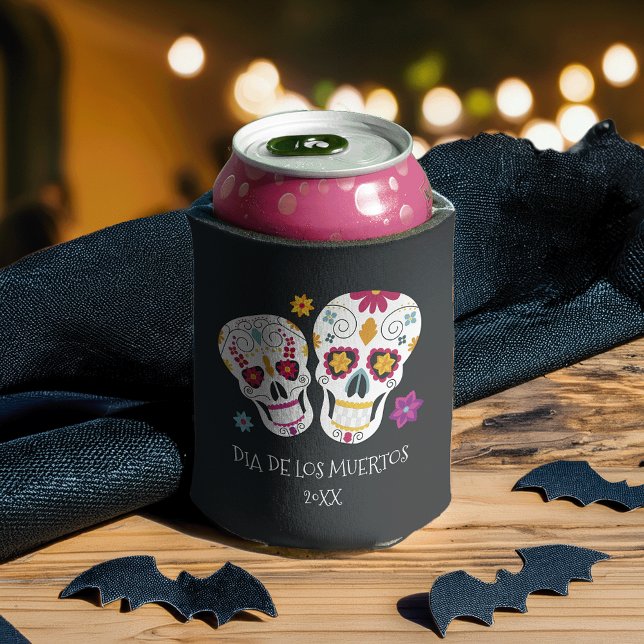 Sugar Skull Dia de los Muertos Can Cooler (Creator Uploaded)