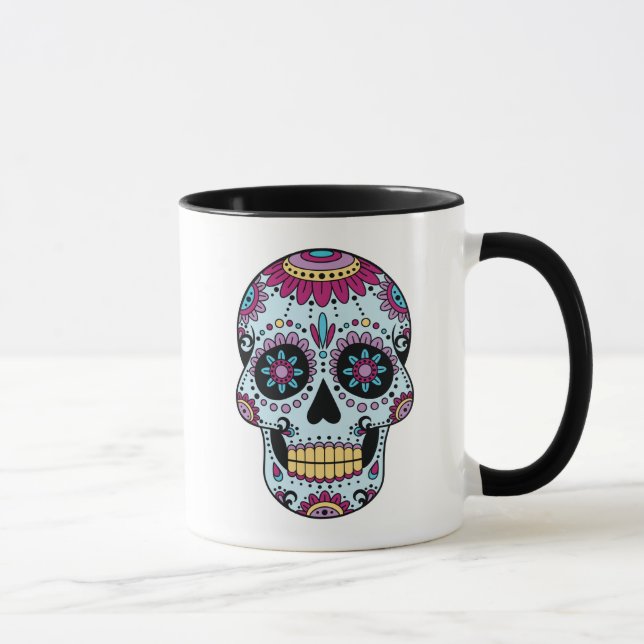 Sugar Skull (Dia de los Muertos) Mug (Right)