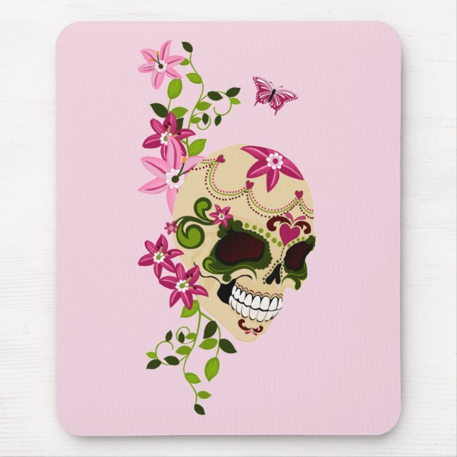 Sugar Skull [Día de Muertos] Mouse Pad (Front)