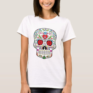 Sugar Skull Dia Des Los Muertos Styled Products T-Shirt