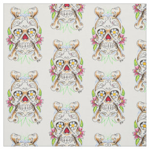 Sugar Skull Fabric