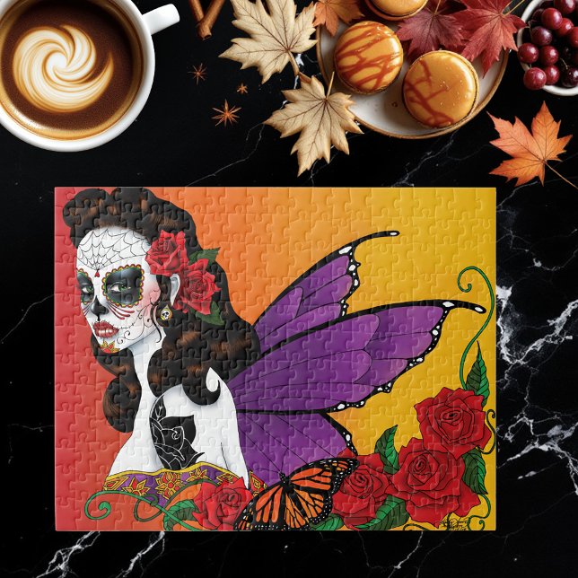 Sugar SKull Fairy Sunset Jigsaw Puzzle (Creator Uploaded)