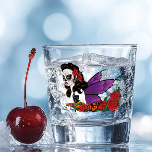 Sugar SKull Fairy Sunset Shot Glass