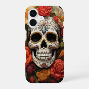 Sugar Skull Floral iPhone / iPad case