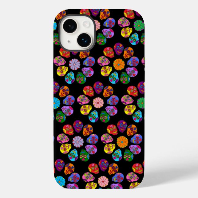 Sugar Skull Flower Case-Mate iPhone Case (Back)