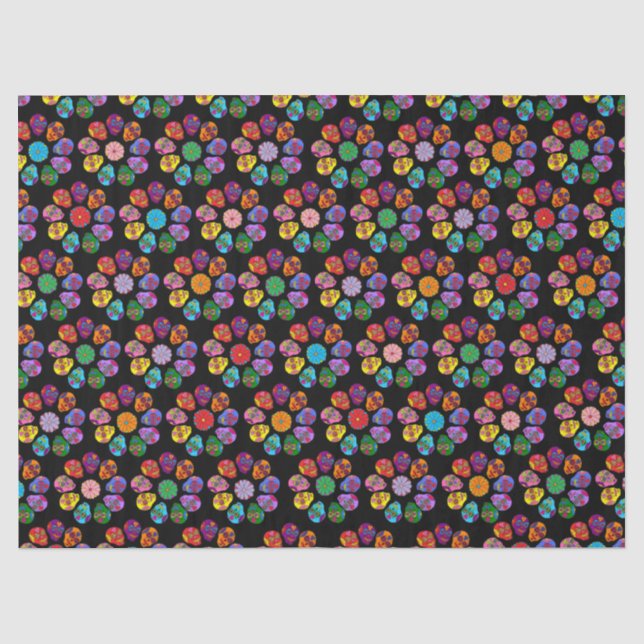 Sugar Skull Flower Tissue Paper (Front)