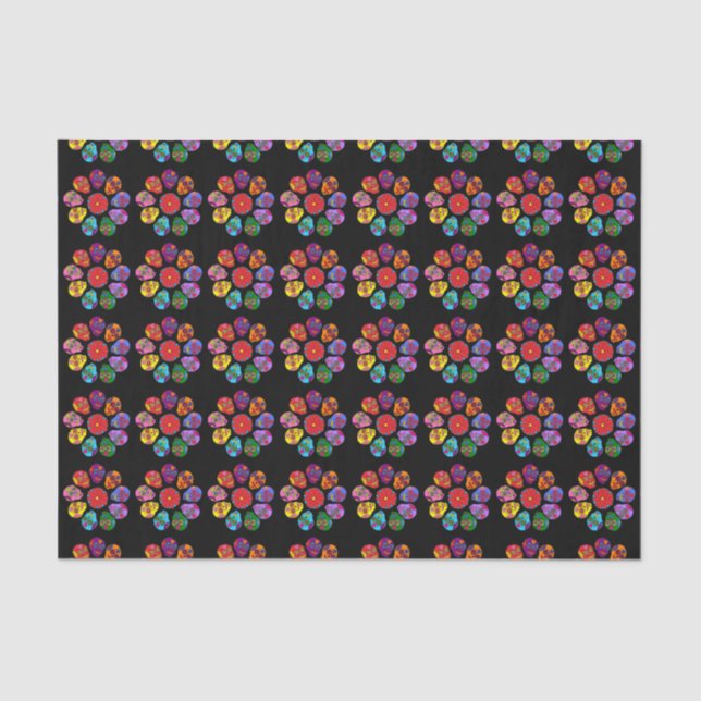 Sugar Skull Flower Tissue Paper (Front)