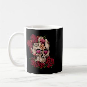 Sugar Skull Flowers Day Of The Government Agencyd Coffee Mug