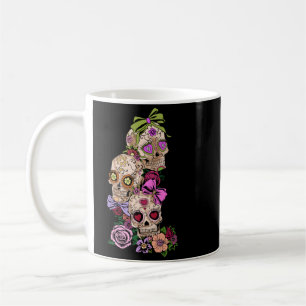 Sugar Skull Flowers Day Of The Government Agencyd Coffee Mug