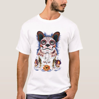 Sugar Skull French Bulldog T-Shirt