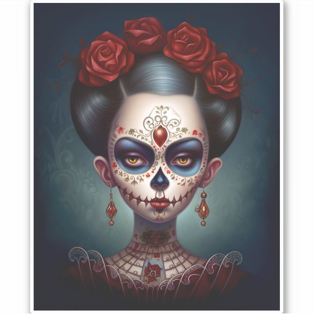 Sugar Skull Girl Day Of The Dead (Front)