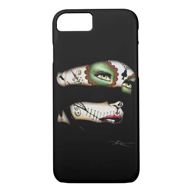 Sugar Skull Girl Phone Case (Most Options) (Back)