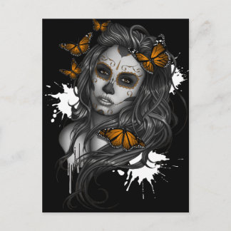 Sugar Skull Girl Postcard