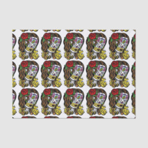 Sugar Skull Girl Tissue Paper