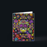 Sugar Skull greeting card<br><div class="desc">“Happy birthday! I hope all your birthday wishes and dreams come true.”</div>