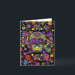 Sugar Skull greeting card<br><div class="desc">“Happy birthday! I hope all your birthday wishes and dreams come true.”</div>