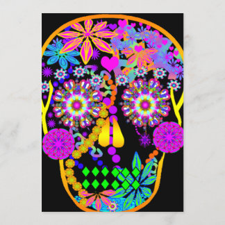 Sugar Skull | Hawaiian Tiki Invitation