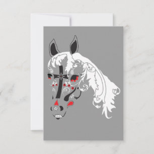 sugar skull horse invitation