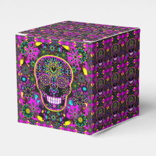 Sugar Skull in Neon Pink Favour Box
