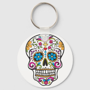 Sugar Skull Key Ring