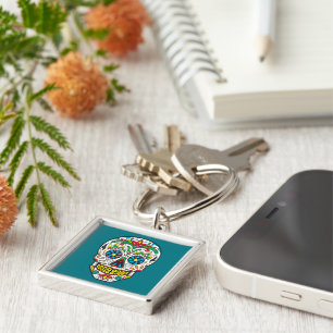 Sugar Skull Key Ring