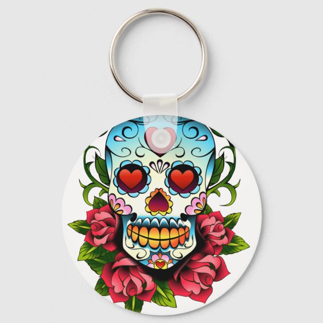 Sugar Skull Key Ring (Front)