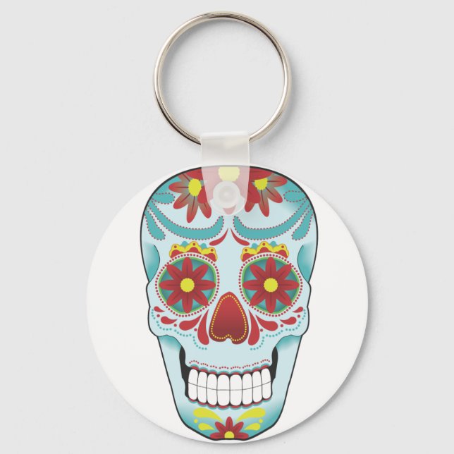 Sugar Skull keychain (Front)
