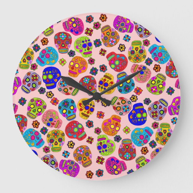 Sugar Skull Large Clock (Front)