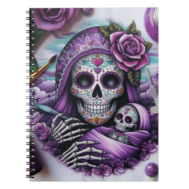 Sugar Skull Mama Collection Notebook (Front)