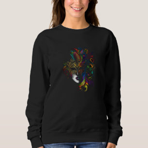 Sugar Skull Mardi Gras Sweatshirt