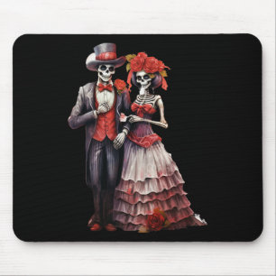 Sugar Skull Mexican Catrina Cinco De Mayo Dia De L Mouse Pad