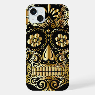 Sugar Skull Mexican Day of the Dead Cultural Art iPhone 15 Plus Case