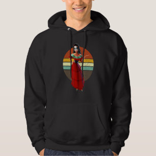 Sugar Skull Mexican Retro Catrina Halloween Day Of Hoodie