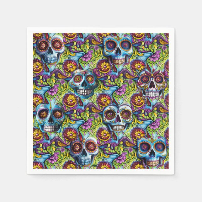 Sugar Skull  Napkin (Front)