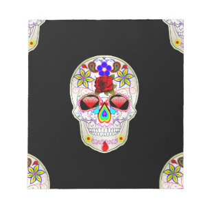 sugar skull notepad