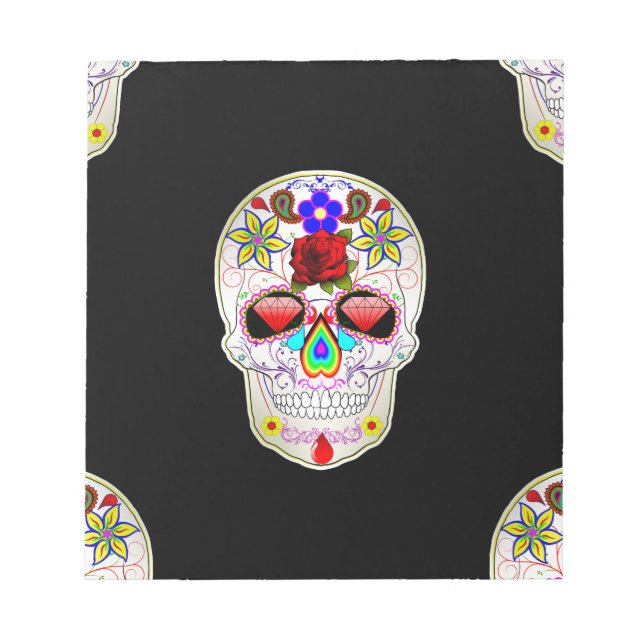 sugar skull notepad (Front)