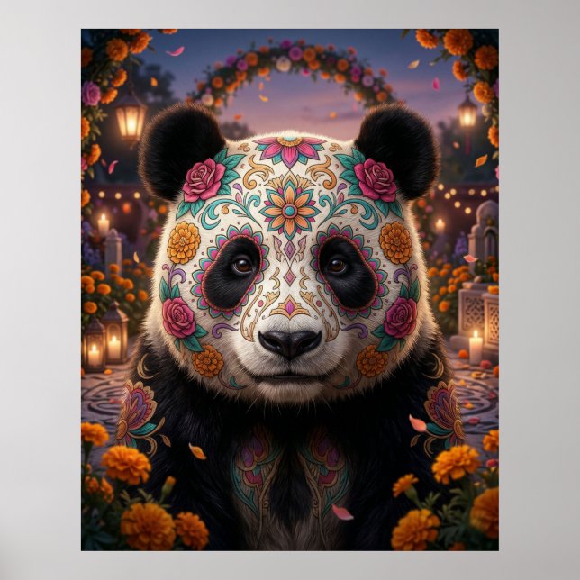 Sugar Skull Panda Poster (Front)