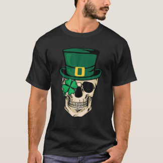 Sugar Skull Patricks Day Of Dead T-Shirt