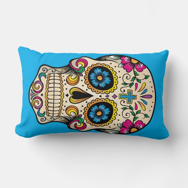 Sugar Skull Pillow (Front)