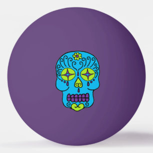 Sugar Skull Ping Pong Ball