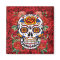 Sugar Skull Pink Red Roses Holidays Kitchen