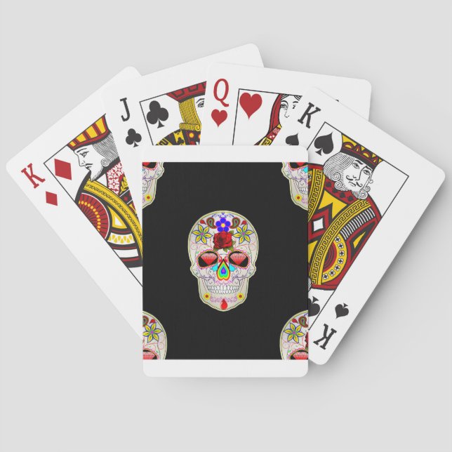sugar skull playing cards (Back)
