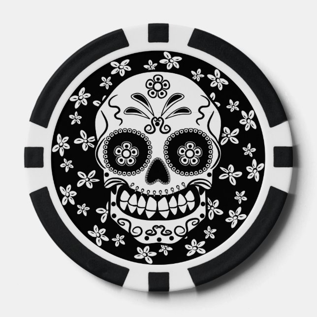 Sugar Skull Poker Chips (Front)