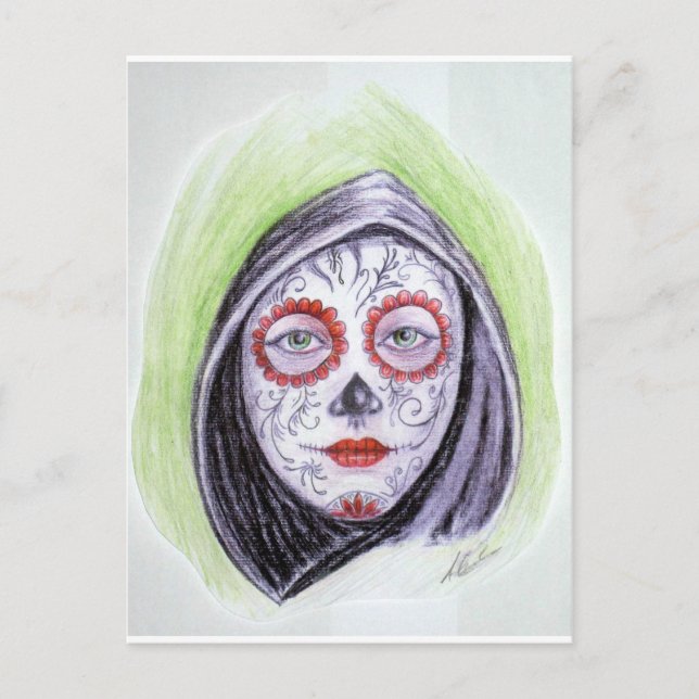 Sugar skull postcard (Front)