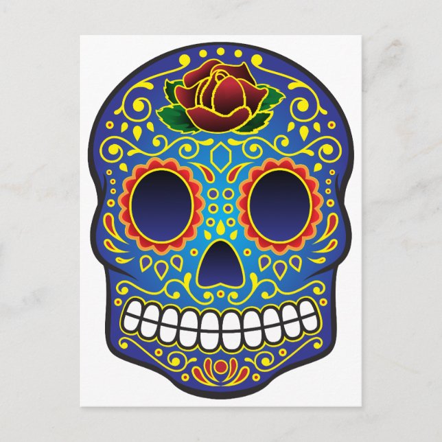 Sugar Skull Postcard (Front)