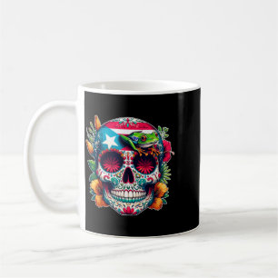 Sugar Skull Puerto Rico Day Of The Government Coffee Mug